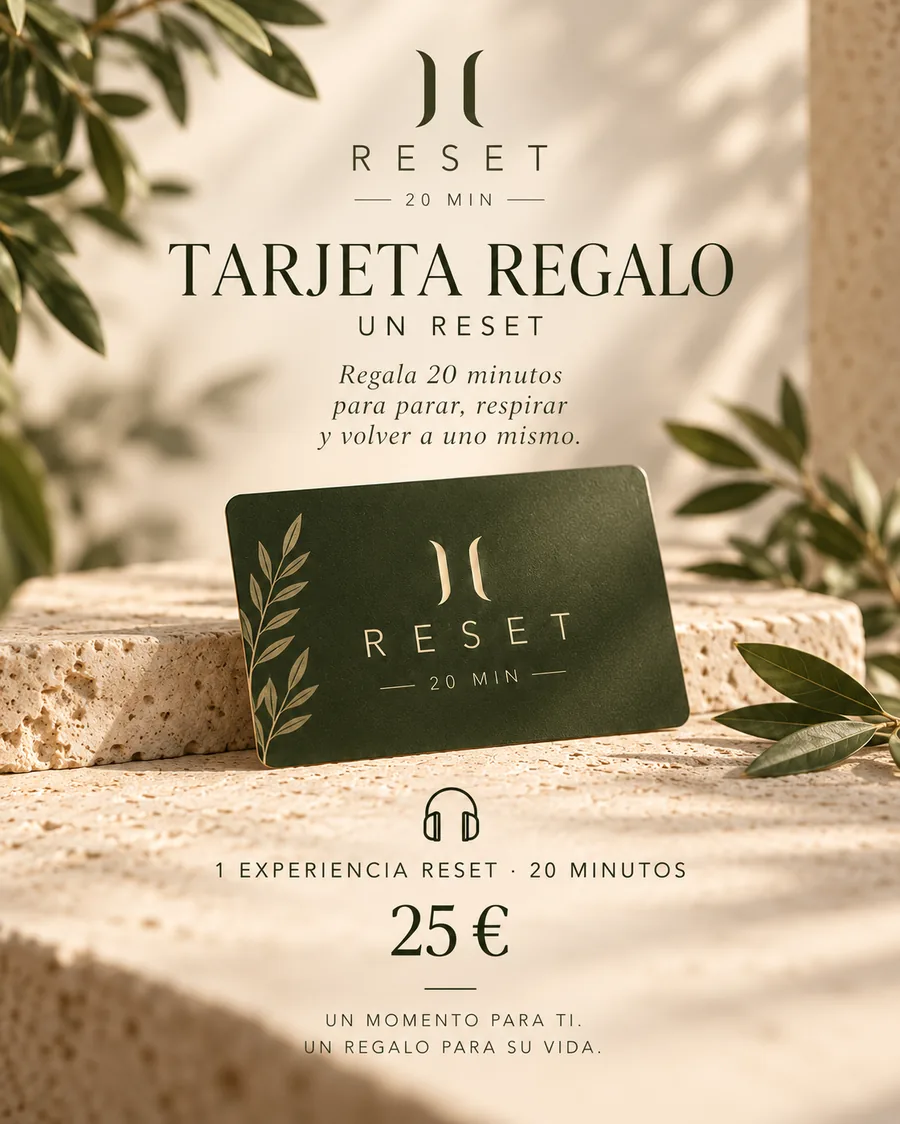 Tarjeta regalo · 1 experiencia RESET: 20 minutos, 25 euros